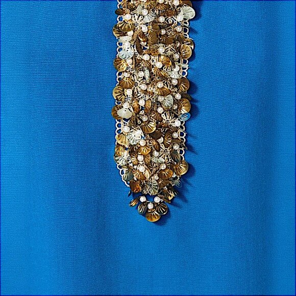 Lilly Pulitzer Edita Embellished Stretch Shift Dress in Barton Blue NWT - Size 6 - Picture 7 of 11